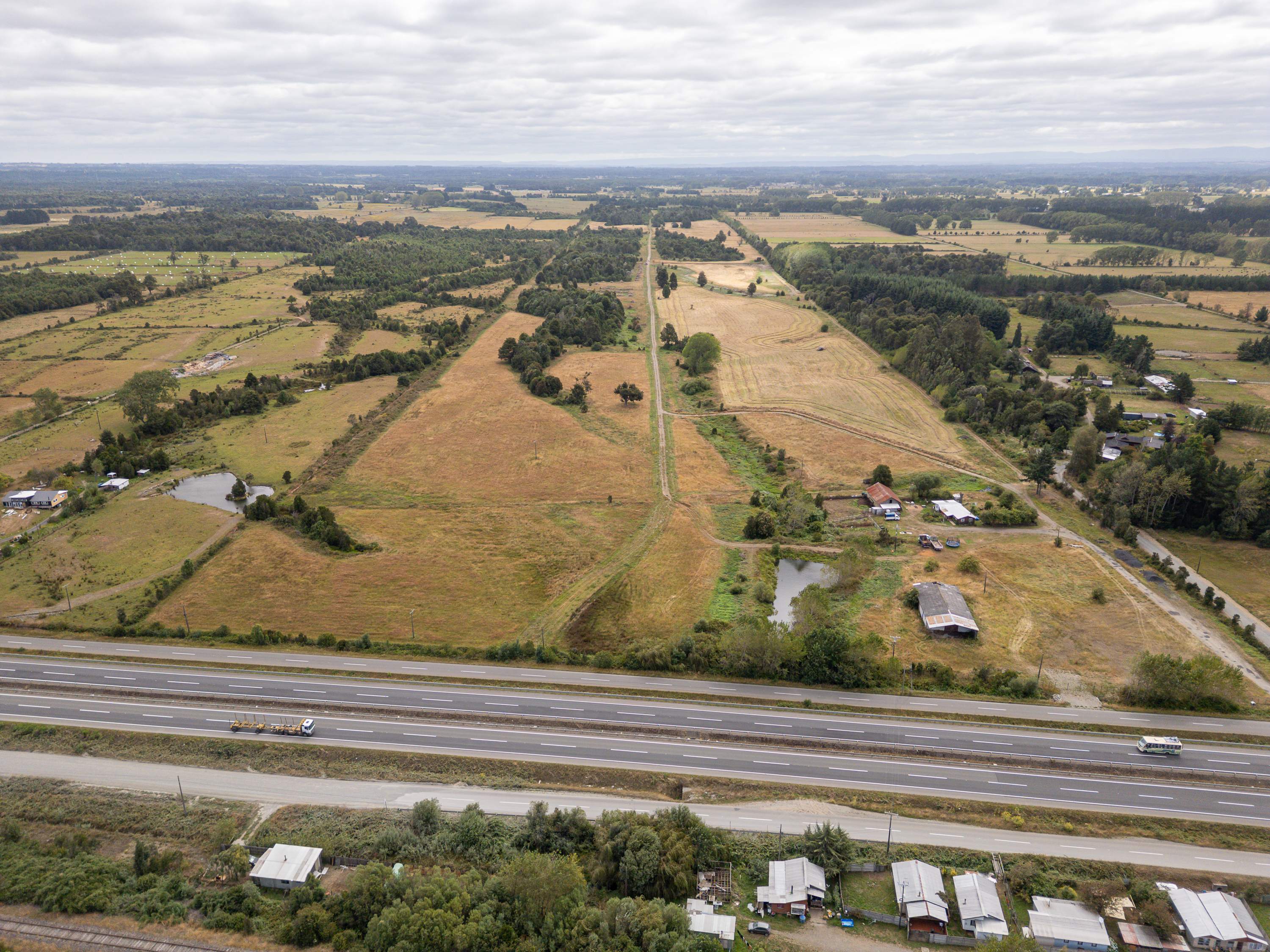 Vista aérea El Camino de Frutillar